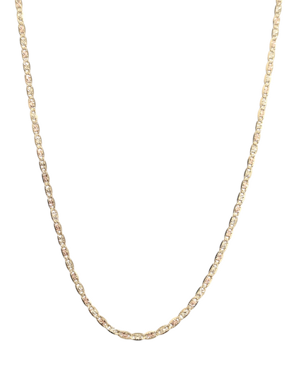 10KT REAL GOLD SOLID VALENTINO CHAIN 2.5MM