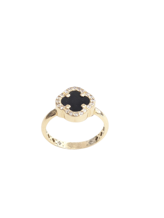 10kt REAL GOLD CLOVER STYLE RING