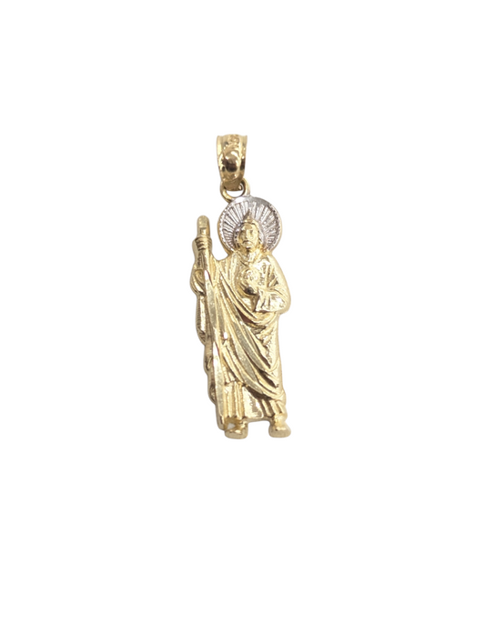 10KT REAL GOLD SAINT JUDE PENDANT