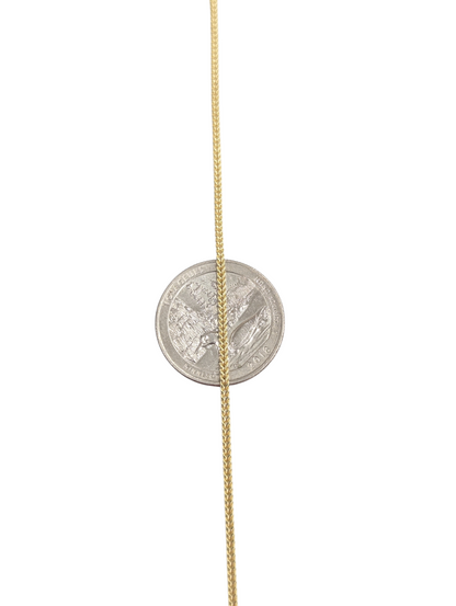 10KT REAL GOLD FRANCO CHAIN 1.5MM