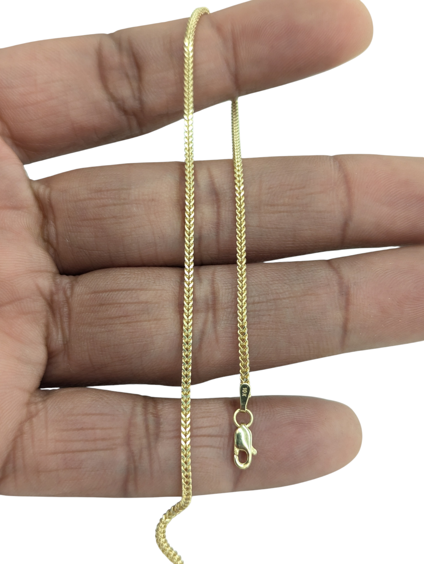 10KT REAL GOLD FRANCO CHAIN 1.5MM