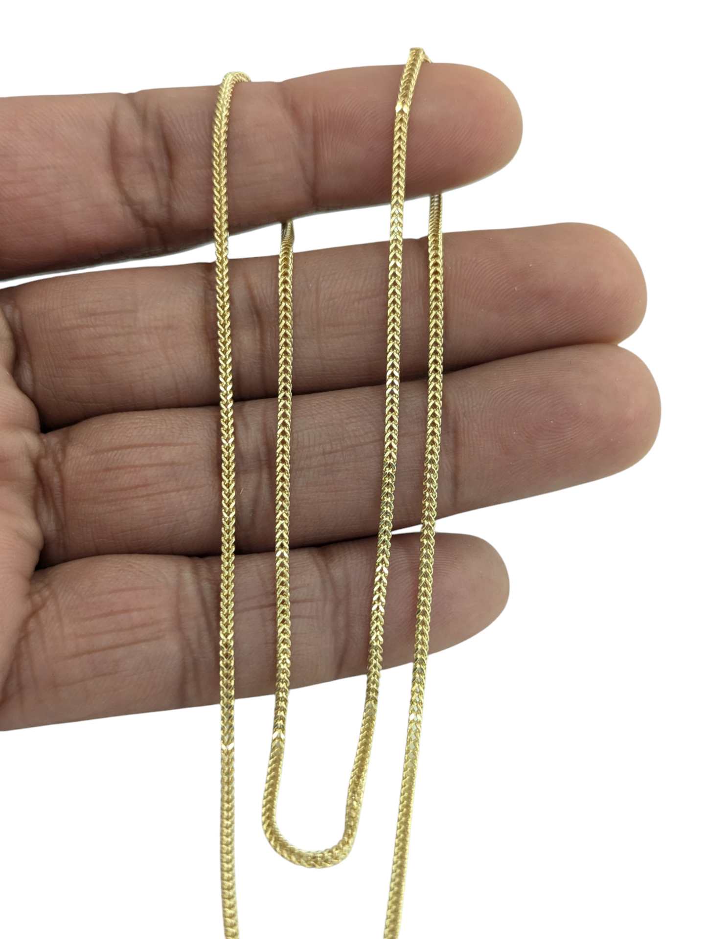 10KT REAL GOLD FRANCO CHAIN 1.5MM
