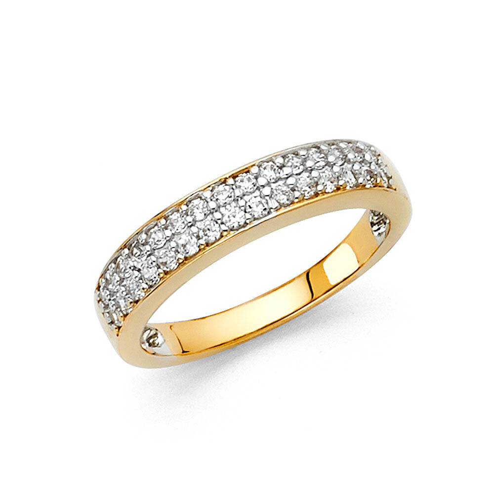 14KT REAL GOLD ENGAGMENT RING FOR WOMEN