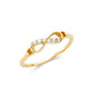 14KT REAL GOLD INFINITE RING FOR WOMEN
