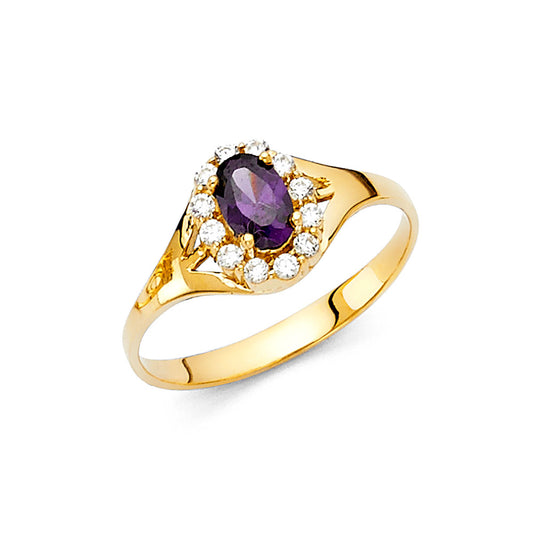 14K REAL GOLD FANCY RING FOR WOMEN
