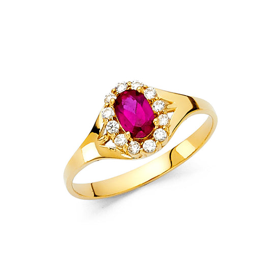 14K REAL GOLD FANCY RING FOR WOMEN