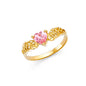 14K REAL GOLD HEART SHAPE RING FOR WOMEN