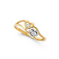 14KT REAL GOLD HEART RING FOR WOMEN
