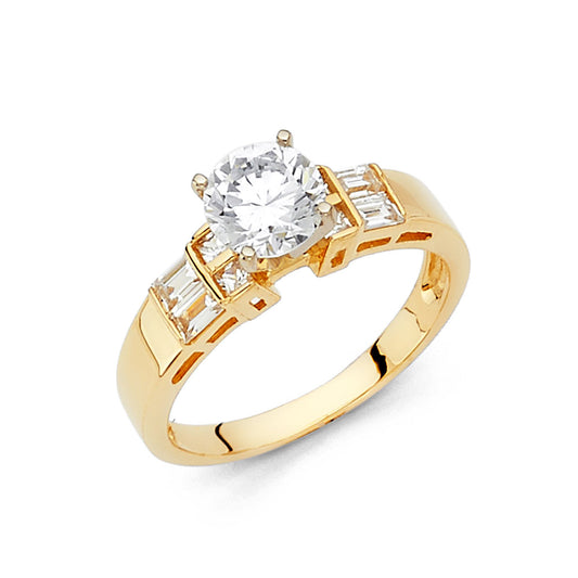 14K REAL GOLD ENGAGEMENT RING FOR WOMEN