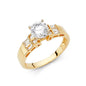 14KT REAL GOLD ENGAGEMENT RING FOR WOMEN