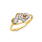 14KT REAL GOLD QUINCE AÑOS RING