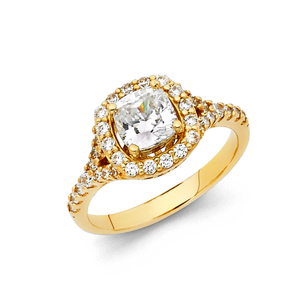 14KT REAL GOLD ENGAGEMENT RING FOR WOMEN