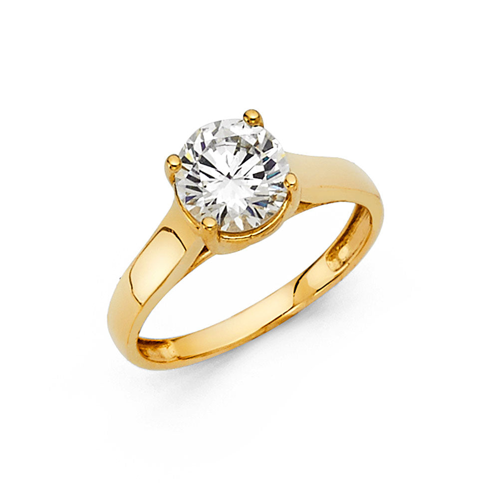 14KT REAL GOLD ENGAGEMENT RING FOR WOMEN