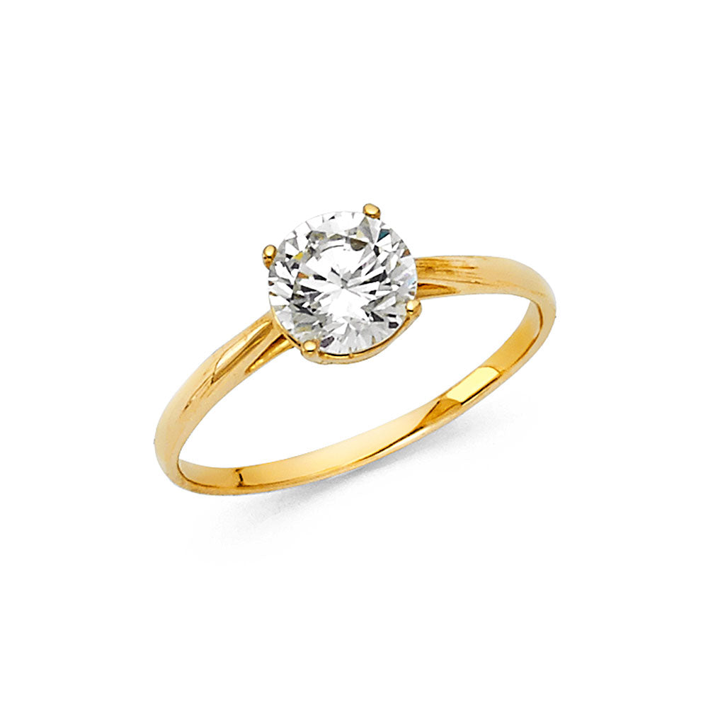 14KT REAL GOLD ENGAGEMENT RING FOR WOMEN