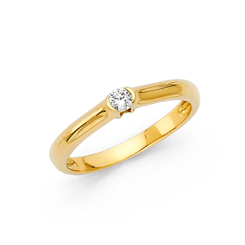 14KT REAL GOLD ENGAGEMENT RING FOR WOMEN
