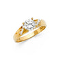 14KT REAL GOLD ENGAGEMENT RING FOR WOMEN