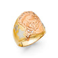 14KT REAL GOLD RELIGIOUS RING FOR MEN