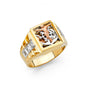 14KT REAL GOLD RELIGIOUS RING FOR MEN