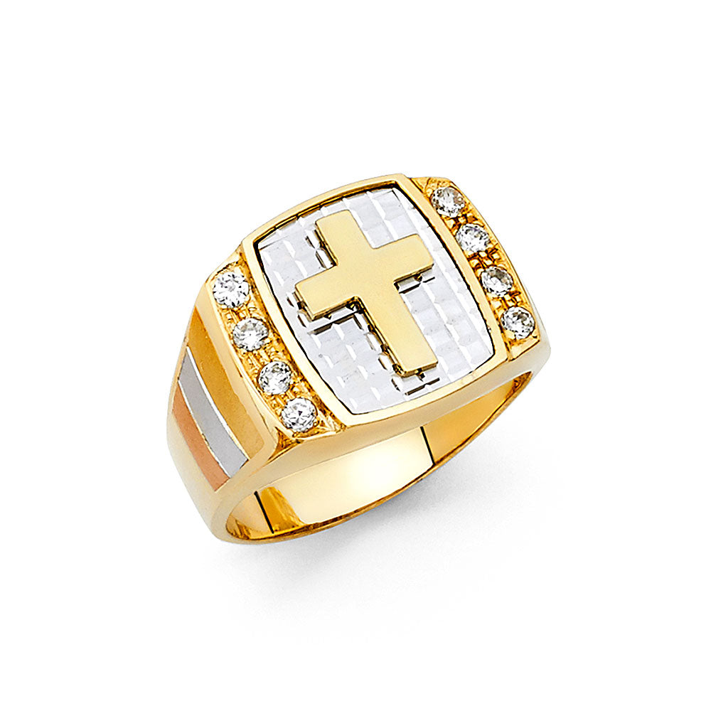 14KT REAL GOLD RELIGIOUS RING FOR MEN