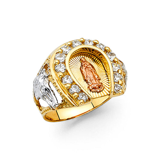 14KT REAL GOLD RELIGIOUS RING FOR MEN
