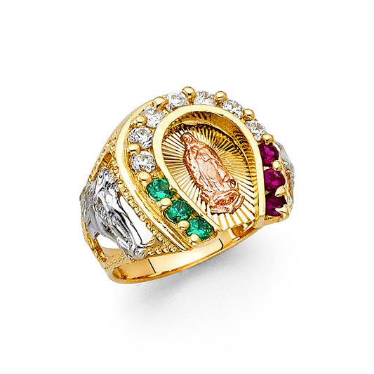 14KT REAL GOLD RELIGIOUS RING FOR MEN