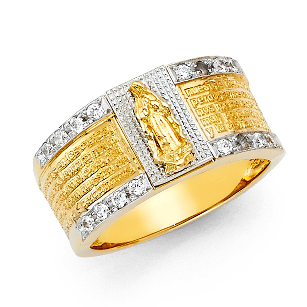14KT REAL GOLD RELIGIOUS RING FOR MEN