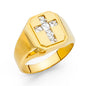 14KT REAL GOLD RELIGIOUS RING FOR MEN