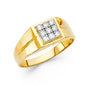 14KT REAL GOLD NUGGET RING FOR MEN