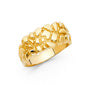 14KT REAL GOLD NUGGET RING FOR MEN