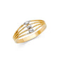 14KT REAL GOLD FANCY RING FOR WOMEN