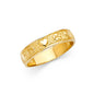 14KT REAL GOLD HEART RING FOR WOMEN