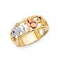 14KT REAL GOLD QUINCE AÑOS RING
