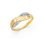 14KT REAL GOLD LOVE RING FOR WOMEN