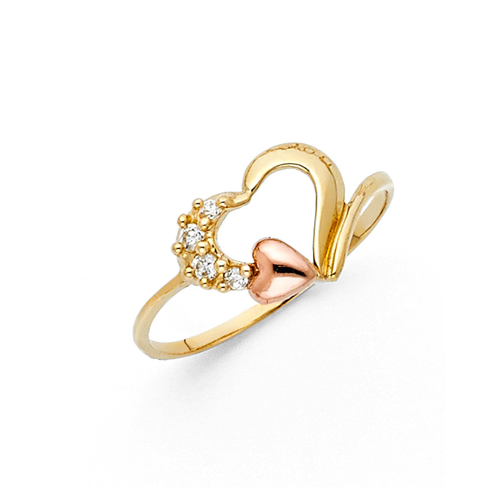 14KT REAL GOLD FANCY RING FOR WOMEN