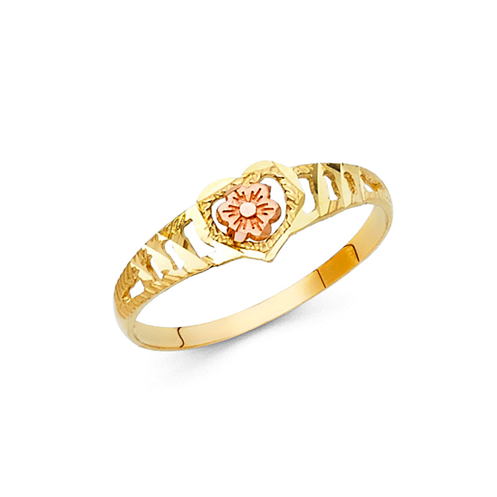 14KT REAL GOLD QUINCE AÑOS RING