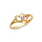 14KT REAL GOLD HEART RING FOR WOMEN