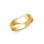 14KT REAL GOLD HEART RING FOR WOMEN