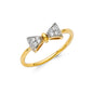 14KT REAL GOLD BOW RING FOR WOMEN