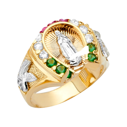 14KT REAL GOLD RELIGIOUS RING FOR MEN