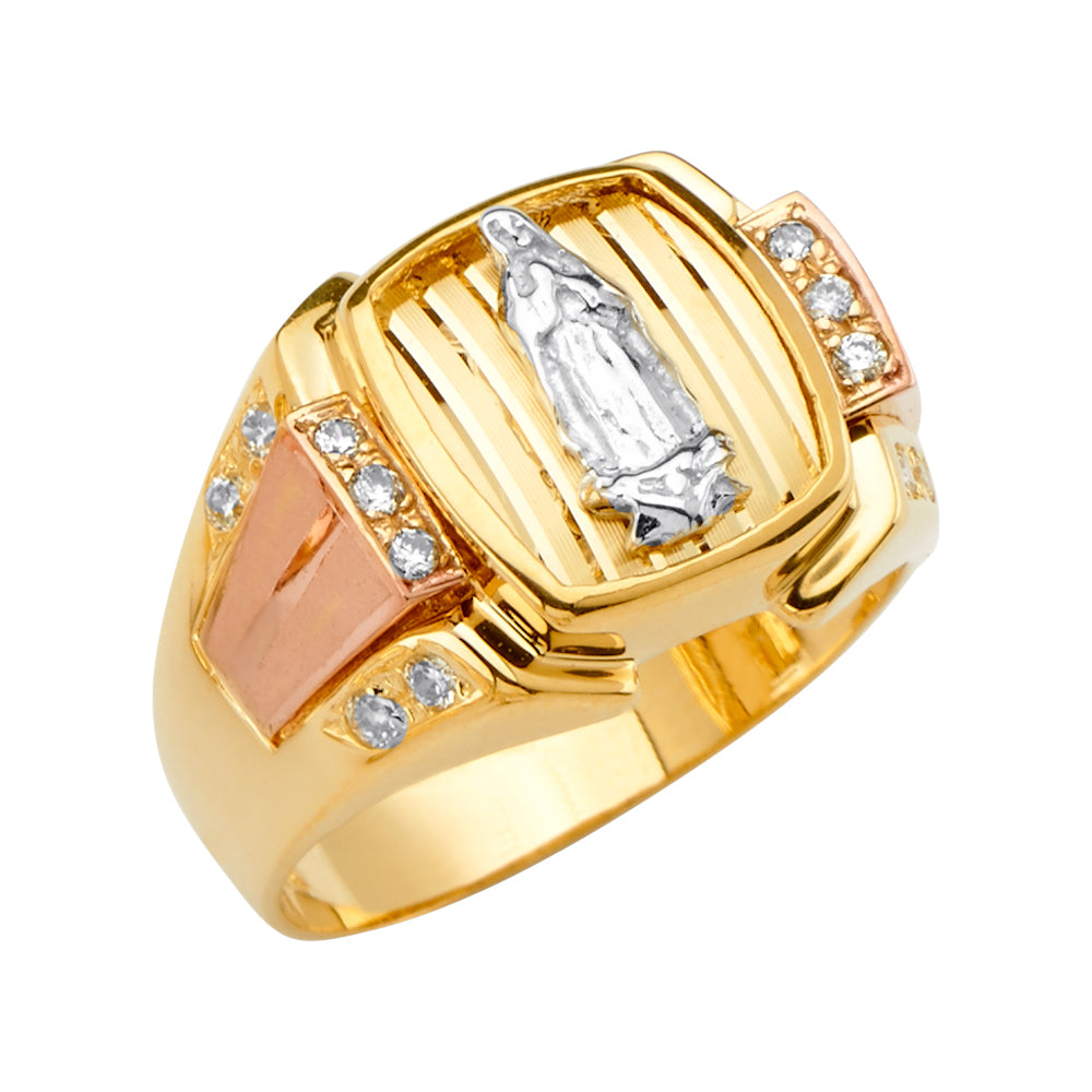 14KT REAL GOLD RELIGIOUS RING FOR MEN