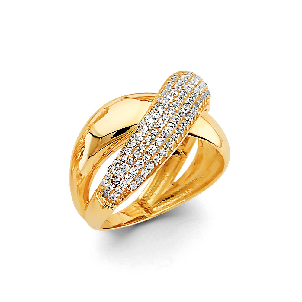 14KT REAL GOLD FANCY RING FOR WOMEN