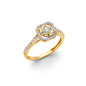 14KT REAL GOLD ENGAGEMENT RING FOR WOMEN