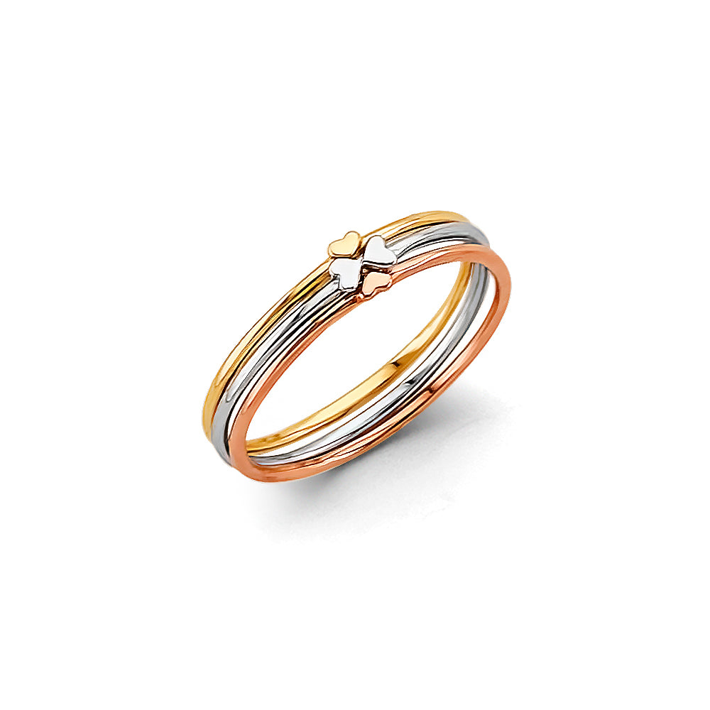 14KT REAL GOLD FANCY RING FOR WOMEN (SET)