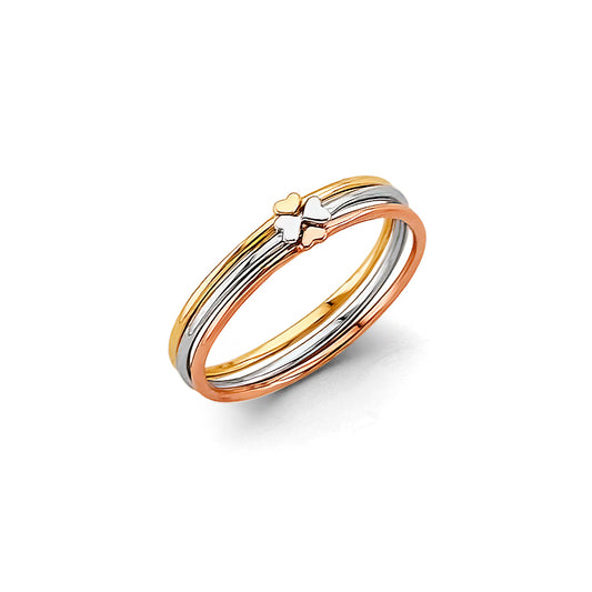 14KT REAL GOLD FANCY RING FOR WOMEN (SET)