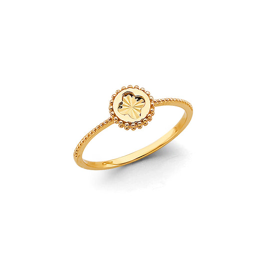 14KT REAL GOLD FANCY RING FOR WOMEN