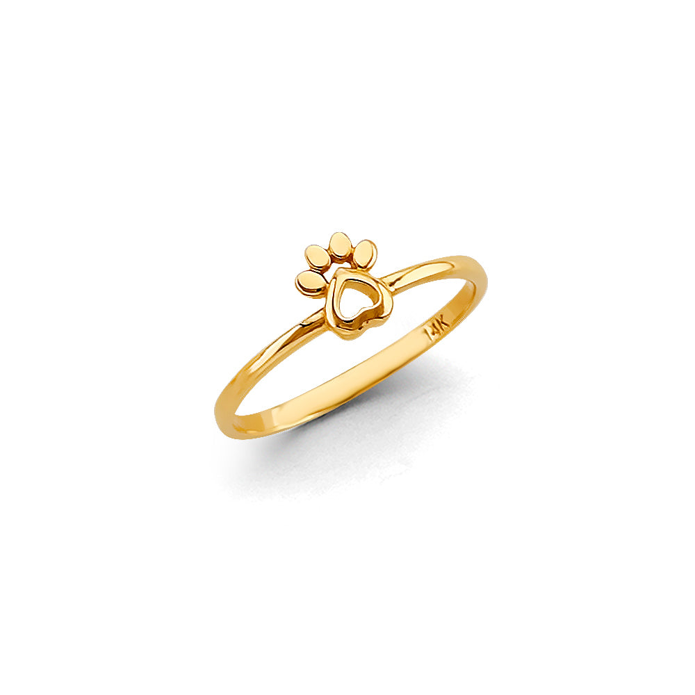14KT REAL GOLD PUPPY RING FOR WOMEN