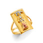 14KT REAL GOLD RELIGIOUS RING FOR MEN