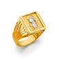 14KT REAL GOLD RELIGIOUS RING FOR MEN