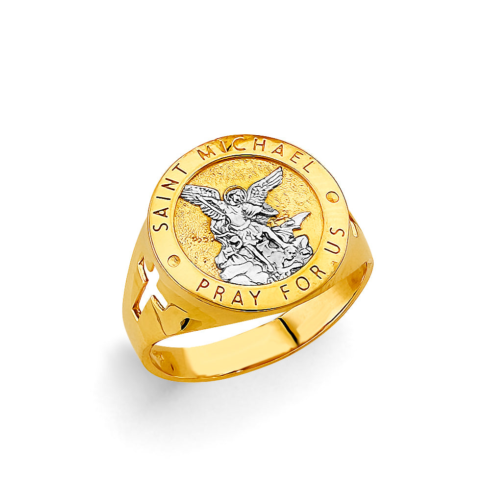 14KT REAL GOLD RELIGIOUS RING FOR MEN