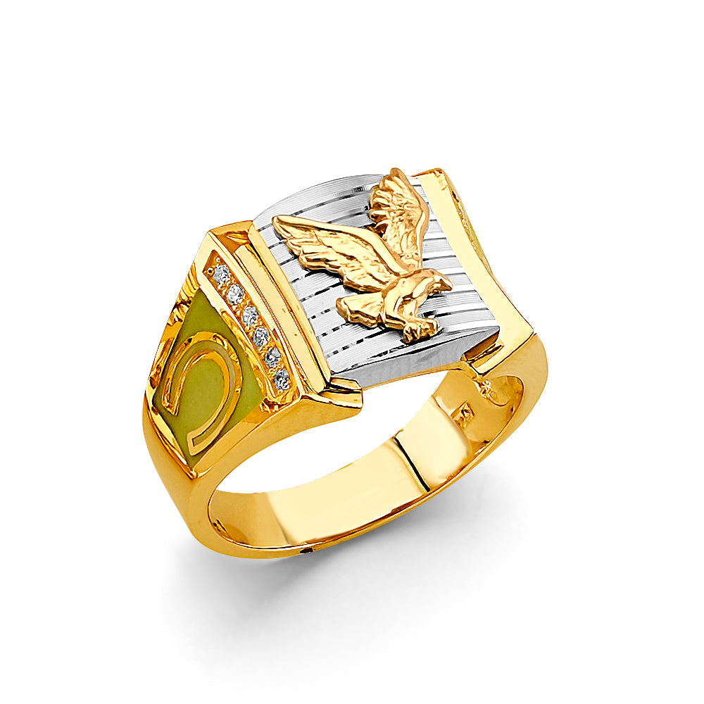 14KT REAL GOLD ANIMAL RING FOR MEN
